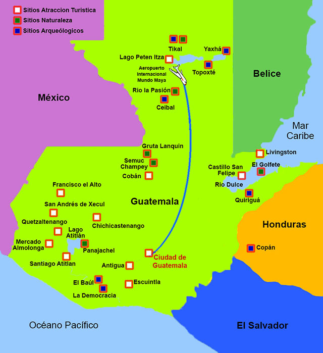 Guatemala-Map - Toniweb